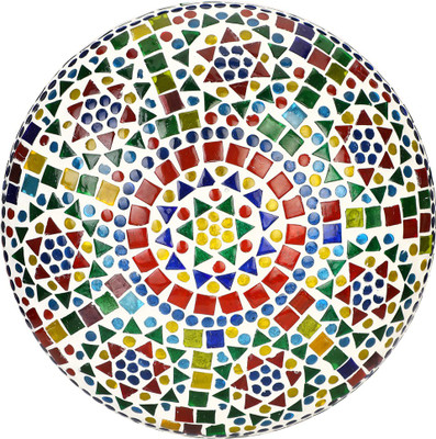 Somil New Design Glass Round Ceiling Lamp Hand Decorative with Coorful Chips & Beads Ceiling Light Ceiling Lamp(Multicolor)