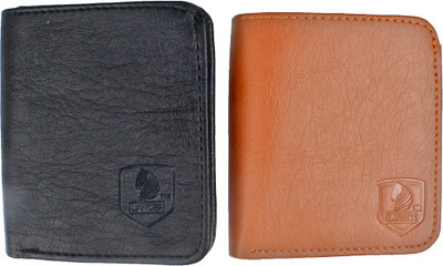 

LANDER Boys Tan, Black Artificial Leather Wallet(9 Card Slots), Black;tan