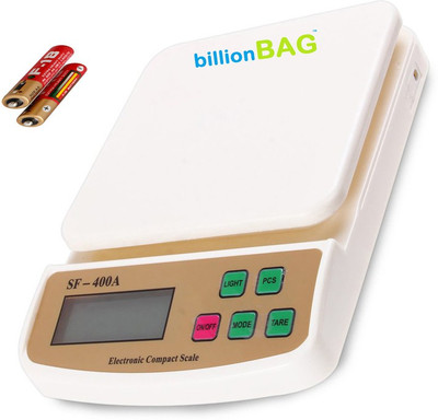 

Billionbag Electronic Digital SF 400A 5 Kg With Battery Best Qualtiy And Highly Durable Kitchen Use Weighing Scale(White)