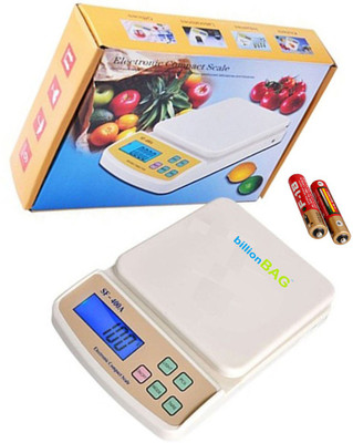 

Billionbag Advanced Multi-Purpose SF 400A 7 Kg With Battery Digital Household Use And Backlight Weighing Scale(White)