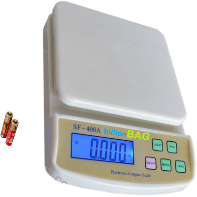 

Billionbag Durable Ultra Light Electronic Digital SF 400A 7 Kg With Battery Best Qualtiy Kitchen Use Weighing Scale(White)