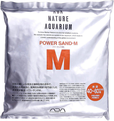

ADA Power Sand-(M) 40~60cm 2Liter | Power Sand is made of highly porous volcanic rock | Aquatic Plant Fertilizer(2 L)