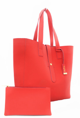

Bagclan one strap tote Red Shoulder Bag(Red, 8 inch)