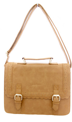 

Bagclan Buckle up sling Brown Sling Bag(Brown, 5 inch)