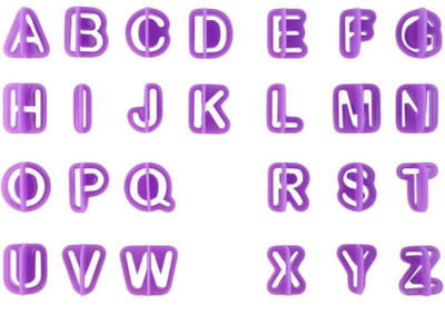 

SYGA 40 Pcs Alphanumeric Plastic Cookies Mold Cake Molds Fondant Cake Biscuit Baking Mould Cookie Cutter(Pack of 40)