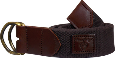 

Honey Badger Men & Women Casual Brown Canvas Belt