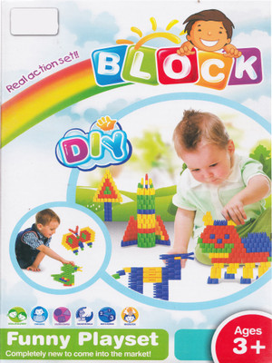 

Emob New Styles DIY 288 Pcs Baby Block Real Action Fun Playset(Multicolor)