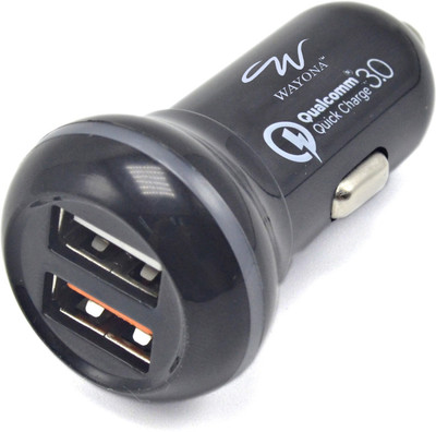 

Wayona 2.4 Amp Turbo Car Charger(Black)