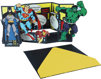 

Crack of Dawn Crafts Crack of Dawn Crafts Superheroes Assemble Handmade Birthday Party Invitations - Pack of 6 Invitation Card(Green, Pack of 6)