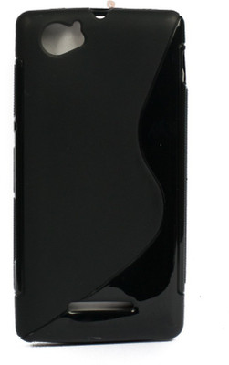 The Little Shop Back Cover for Sony Xperia M C1904/C1905(Black, Shock Proof, Rubber) Flipkart