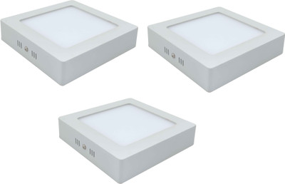

JBMR 12 watt Square Surface Yellow Color Flush Mount Ceiling Lamp