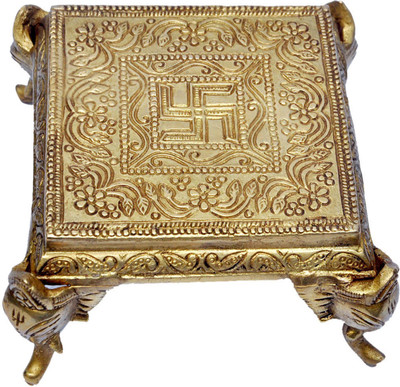 30 Off On Mp Crafts Brass Square Hand Carved Swastik Design Brass