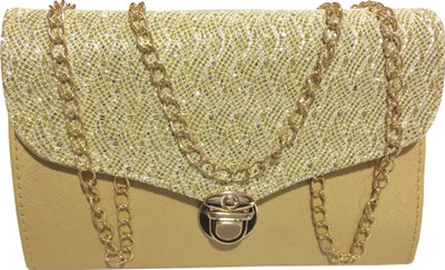 

VEENA Party Gold Clutch