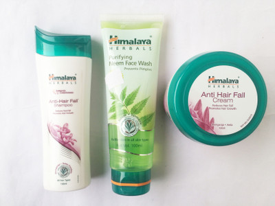 

Himalaya ANTI HAIR FALL SHAMPOO, CREAM, NEEM FACE WASH(Set of)
