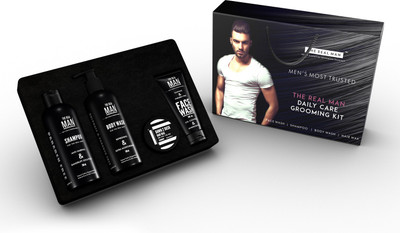 

THE REAL MAN Men's Most Trusted the real man daily care grooming kit(Set of 4)