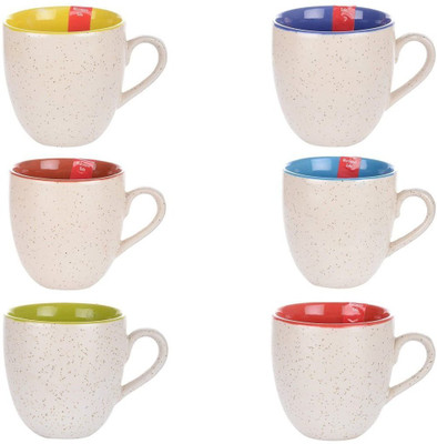 

CROCKTO Ceramic(White, Pack of 6)