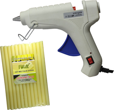 

iwill Yellow Hot Melt Glue Sticks With 40W Gun For Decoration & DIY - 25 g