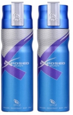 Ekoz Exposed Deodorant - Pack of 2 Body Spray - For Men(200 ml, Pack of 2)
