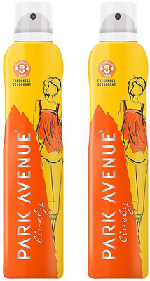 

Park Avenue Lively (Pack Of 2) Deodorant Spray - For Women(135 ml, Pack of 2)