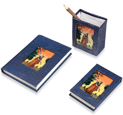 R S Jewels Regular Diary(R S Jewels, Blue, Pack of 3)