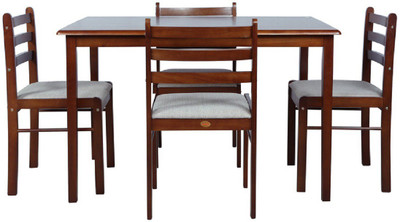 

Parin Solid Wood 4 Seater Dining Set(Finish Color - brown)