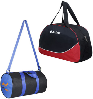 

Lotto Thunder Travel Duffel Bag(Red, Black), Black;red