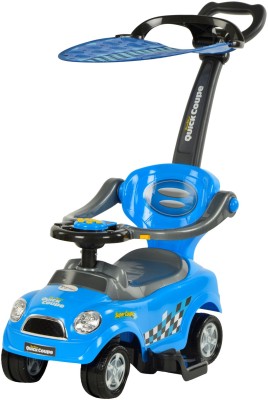 

Toyhouse Multiway Jr. Push car w canopy in handle Car Non Battery Operated Ride On(Blue)