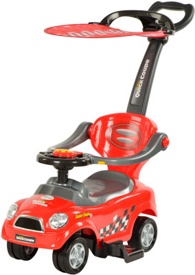 

Toyhouse Multiway Jr. Push car w canopy in handle Car Non Battery Operated Ride On(Red)