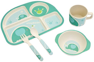 

LuvLap Baby Bamboo Cutlery Set - Bamboo fibre(Blue)