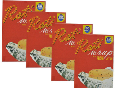 

Tangerine Roti Wrap Aluminium Foil(Pack of 4, 22 m)