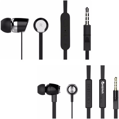 

Candytech hf/s20 blk-s30 VC blk Wired Headset with Mic(Black, Black, In the Ear)