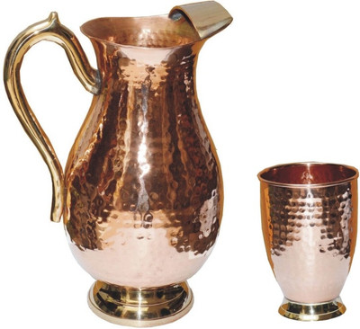 

Veda Home & Lifestyle VEDA COPPER MUGHLAI JUG SET Water Jug Set(2 L, Pack of 2)