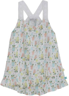 

Mini Klub Girls Midi/Knee Length Casual Dress(White, Sleeveless