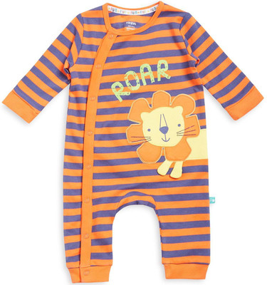 

Mini Klub Romper For Boys Printed Cotton(Red, Pack of 1, Red stripes