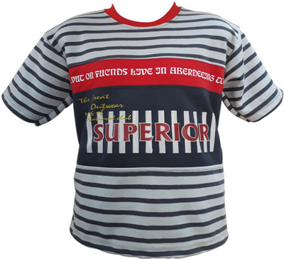 

Global Heart Boys Printed Cotton T Shirt(Multicolor, Pack of 1, Multicolour