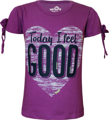 

Kothari Girls Casual Coton Top(Purple, Pack of 1