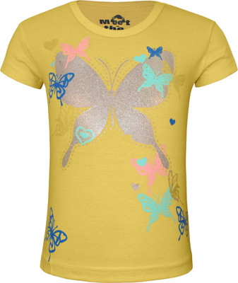 

Kothari Girls Casual Coton Top(Yellow, Pack of 1