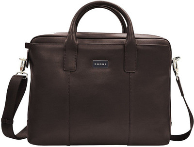 

Cross 14 inch Laptop Messenger Bag(Silver), Brown