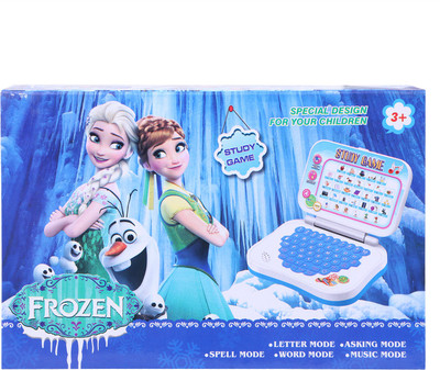 

Shy Products Frozen Study Game Mini Learning Laptop for Toddlers (Blue)-Battery Operated(Multicolor)