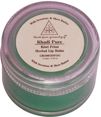 

Khadi Pure Herbal Lip Balm with Beeswax & Sheabutter Kiwi(Pack of: 1, 10 g)