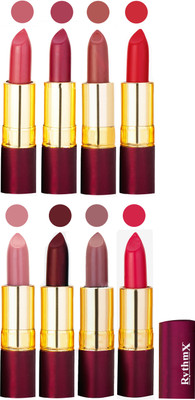

Rythmx Supreme Matte Lipstick Combo Of 8 Pcs 63(Multicolor,)