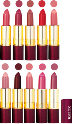

Rythmx Matte Lipstick Set Of 10 Pcs 95(Multicolor,)