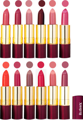 

Rythmx Dry Matte Lipstick Combo Set Of 12 Pcs 112(Multicolor)
