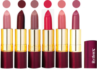 

Rythmx Dry Matte Lipstick Combo Set Of 6 Pcs 51(Multicolor)