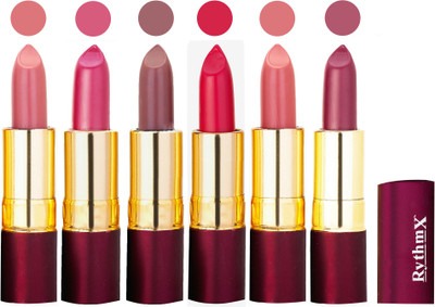 

Rythmx Dry Matte Lipstick Combo Set Of 6 Pcs 54(Multicolor)