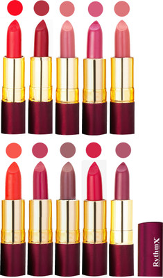 

Rythmx Matte Lipstick Set Of 10 Pcs 103(Multicolor,)