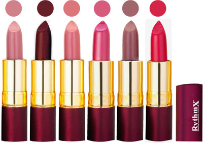

Rythmx Dry Matte Lipstick Combo Set Of 6 Pcs 47(Multicolor,)