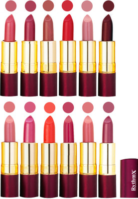 

Rythmx Dry Matte Lipstick Combo Set Of 12 Pcs 111(Multicolor,)