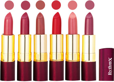 

Rythmx Dry Matte Lipstick Combo of 6 Pcs 11(Multicolor)