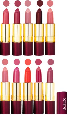 

Rythmx Matte Lipstick Set Of 10 Pcs 97(Multicolor,)